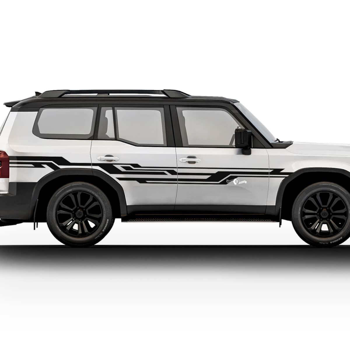 2024 Toyota Land Cruiser Prado Seitenaufkleber, Vinyl-Streifen-Grafik-Aufkleber-Set 2
