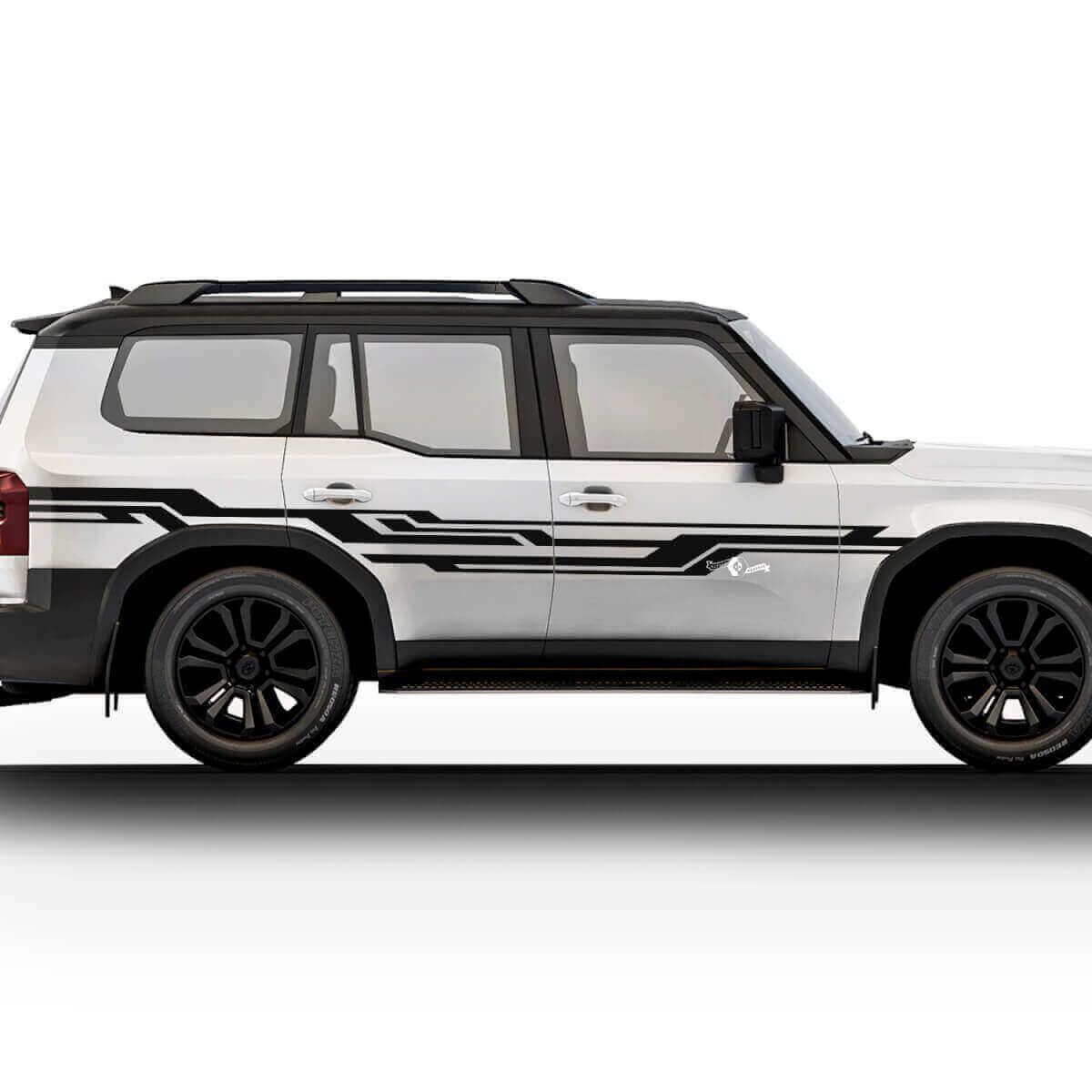 Abstraktes Seitentür-Streifen-Set für Toyota Land Cruiser Prado 2024