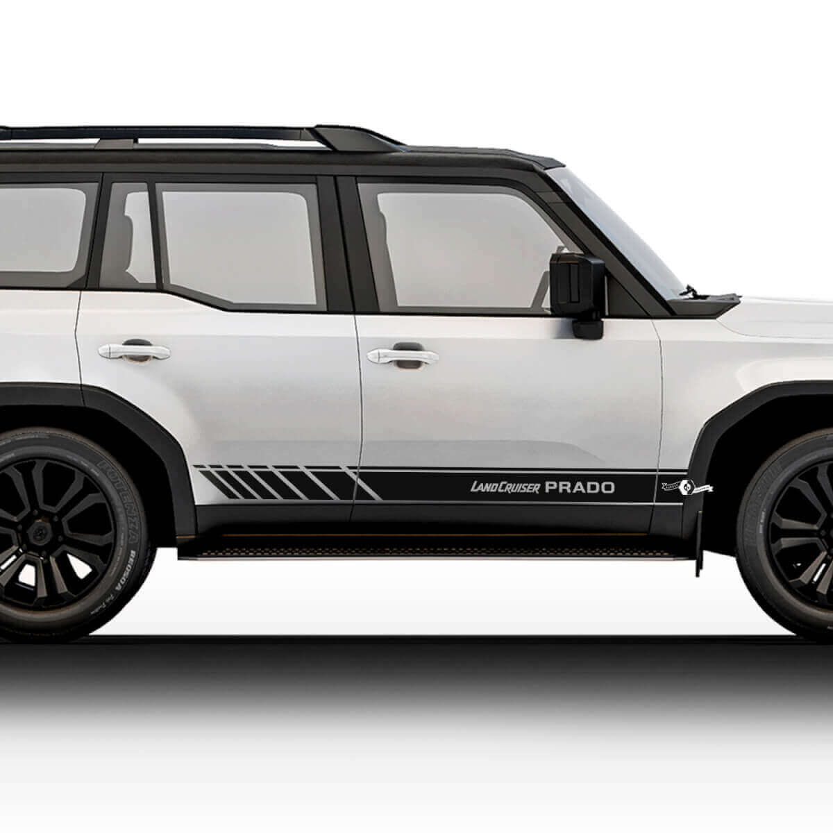2024 Toyota Land Cruiser Prado Seitenrennen Aufkleber Decals Vinyl Streifen Grafik Aufkleber Decals Kit
