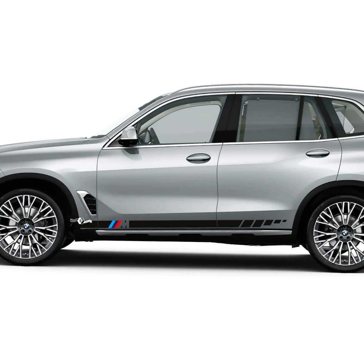 Accents M-Logo-Streifen für BMW G05 Seitentüren, Vinyl-Aufkleber
