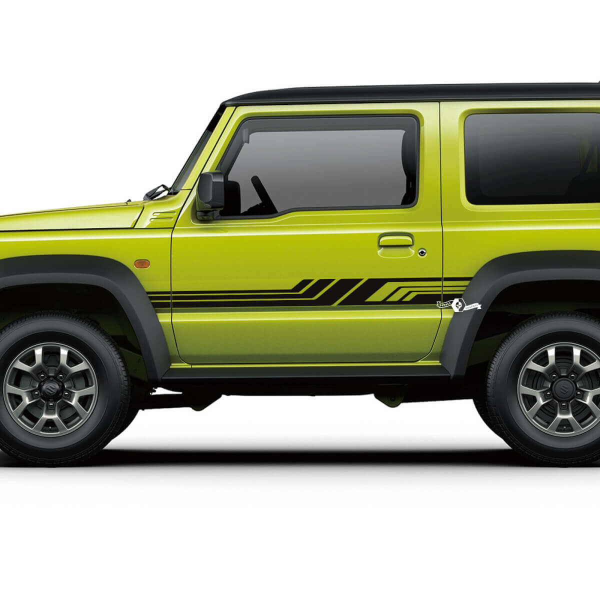 Paar Suzuki JIMNY Seitentüren Streifengrafikaufkleber Linienaufkleber
