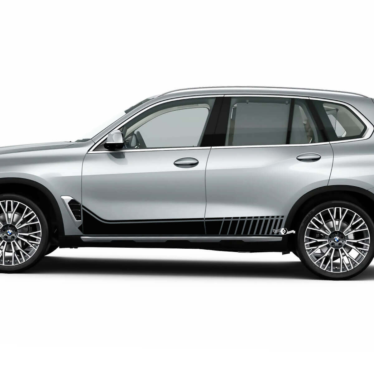 Seitliche Akzentstreifen für BMW G05 Seitentüren, Vinyl-Aufkleber
