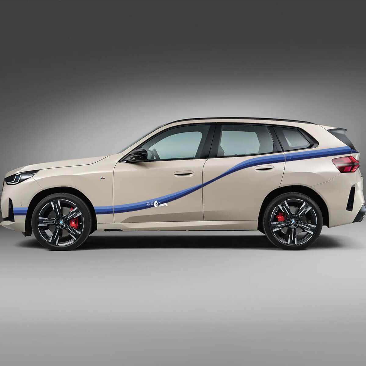 BMW X3 G01 F25 Seitentüren Drei Streifen Vinyl Aufkleber Aufkleber
