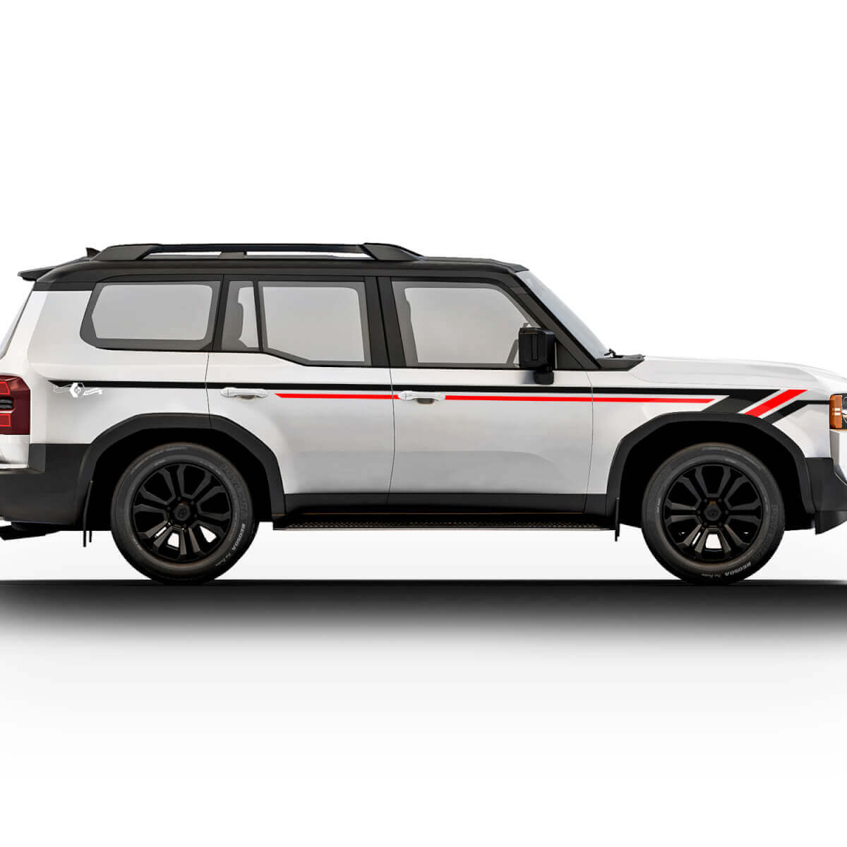 Toyota Land Cruiser Türen Streifen Aufkleber Aufkleber Vinyl Grafik Aufkleber Aufkleber Kit
