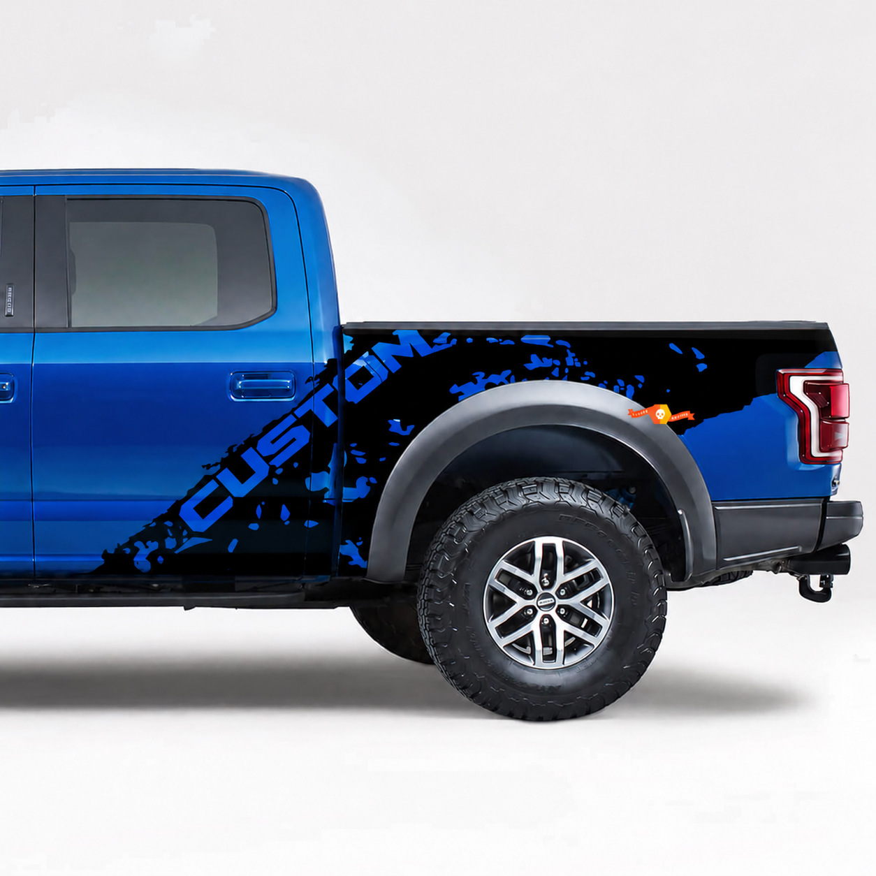 CUSTOM Paint Splash Graphic — Vinyl-Aufkleber (Ladeflächenseite) für Ford F-150 Raptor