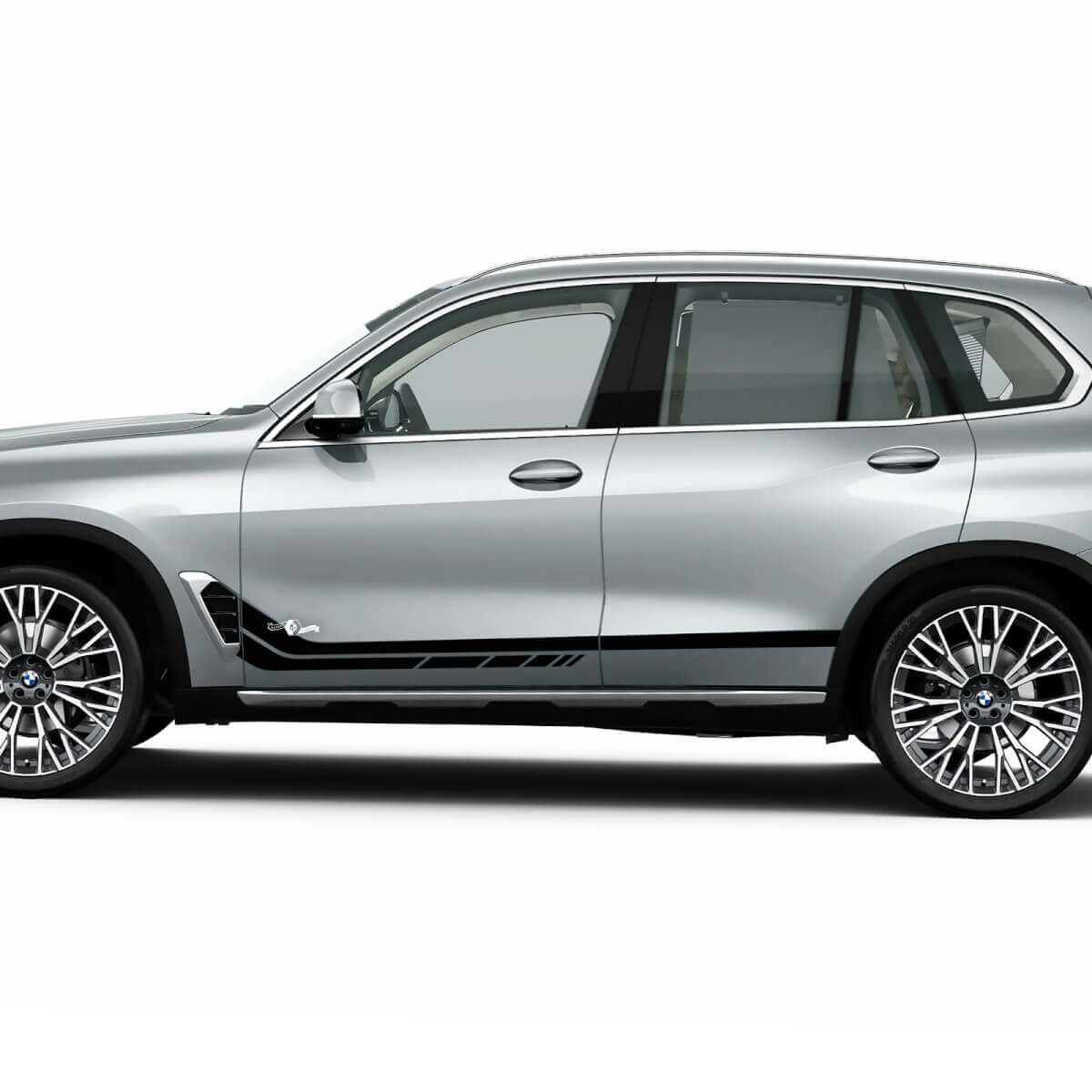 Individuelles Seitenstreifen-Aufkleber-Set für BMW X5 G05, Vinyl-Grafik
