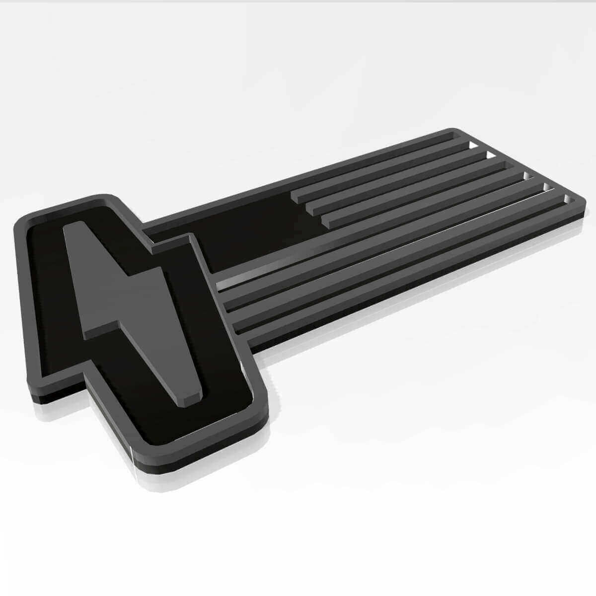 Musclecar 150 Lightning 3D-Abzeichen mit US-Flagge – individuelles Kotflügel-Emblem für Musclecar 150 Lightning
