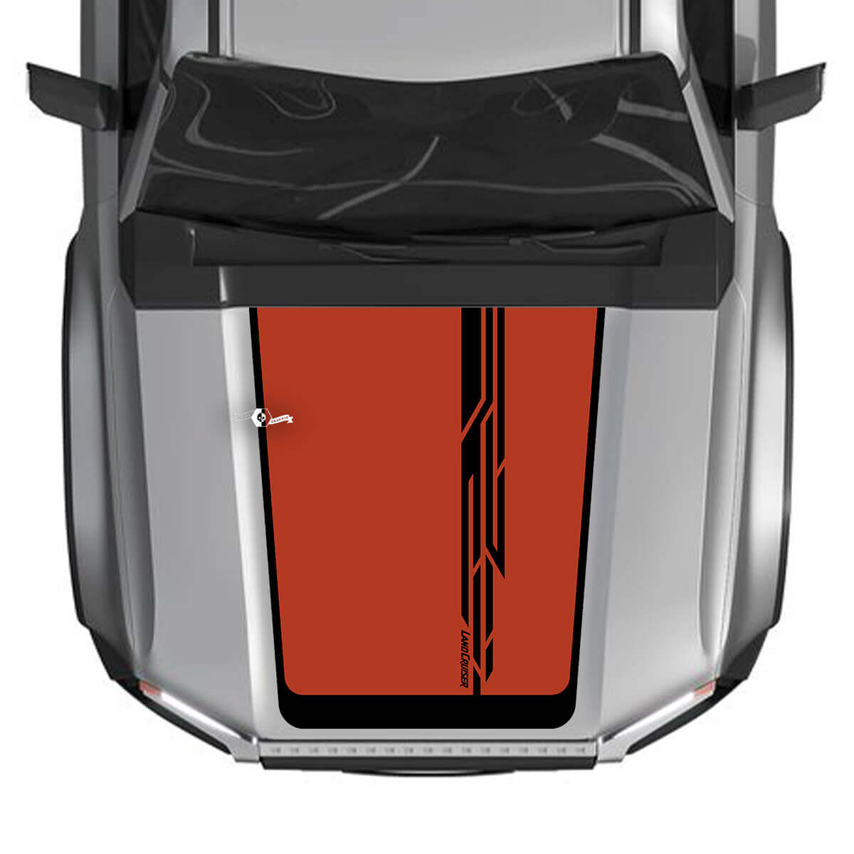 2024 Toyota Land Cruiser Prado Hood Decals Vinyl Graphic Decals Line Large 2 Colors
