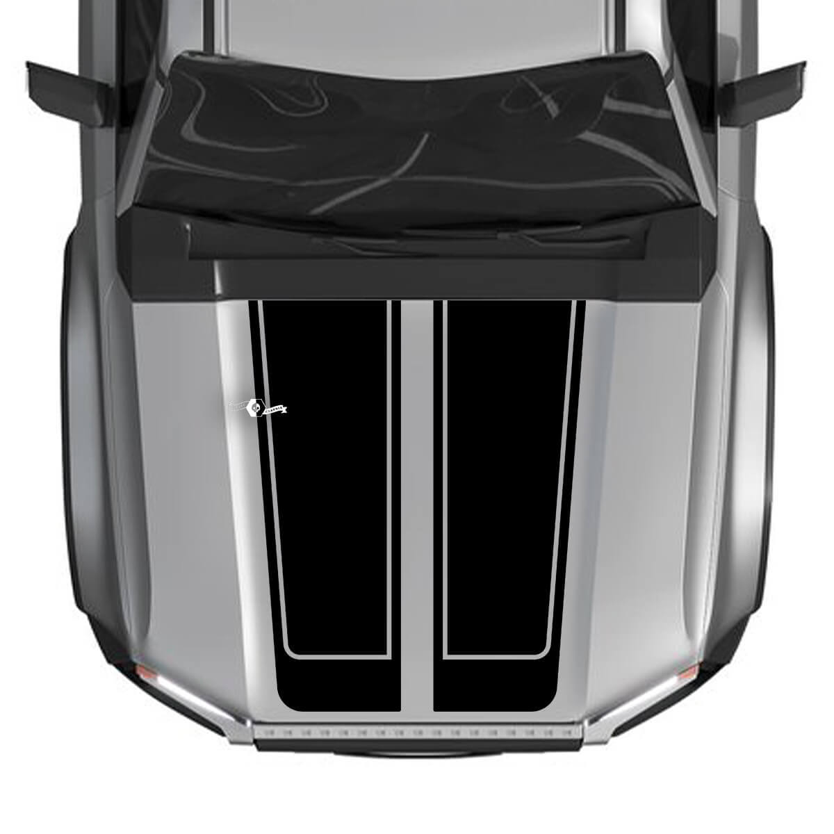 Motorhaube für 2024 Toyota Land Cruiser Prado Aufkleber Split Vinyl Grafikaufkleber
