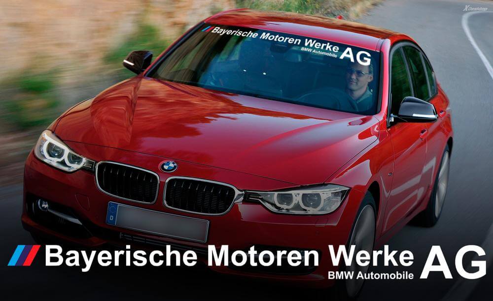 Bayerische Motoren Werke AG Frontscheiben-Banner Vinyl-Aufkleber für BMW
