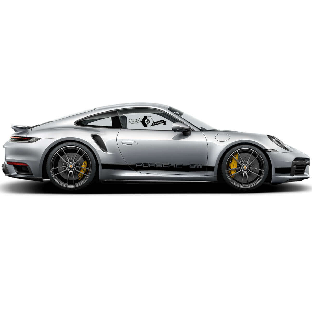 Markenspezifischer Seitlicher Vinyl-Streifen-Aufkleber Satz für Porsche 911