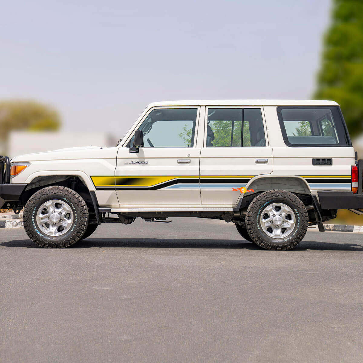 Retro Seitenstreifen Aufkleber Grafik-Kit für Toyota Land Cruiser GRJ76