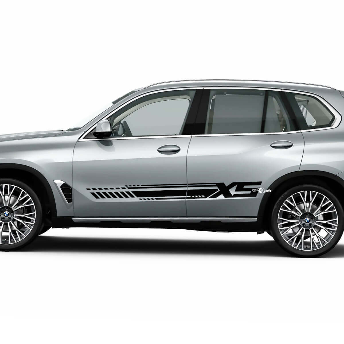 Dynamic Racing Seitenstreifen-Aufkleber-Set für BMW X5 G05 – individuelle Vinyl-Grafiken
