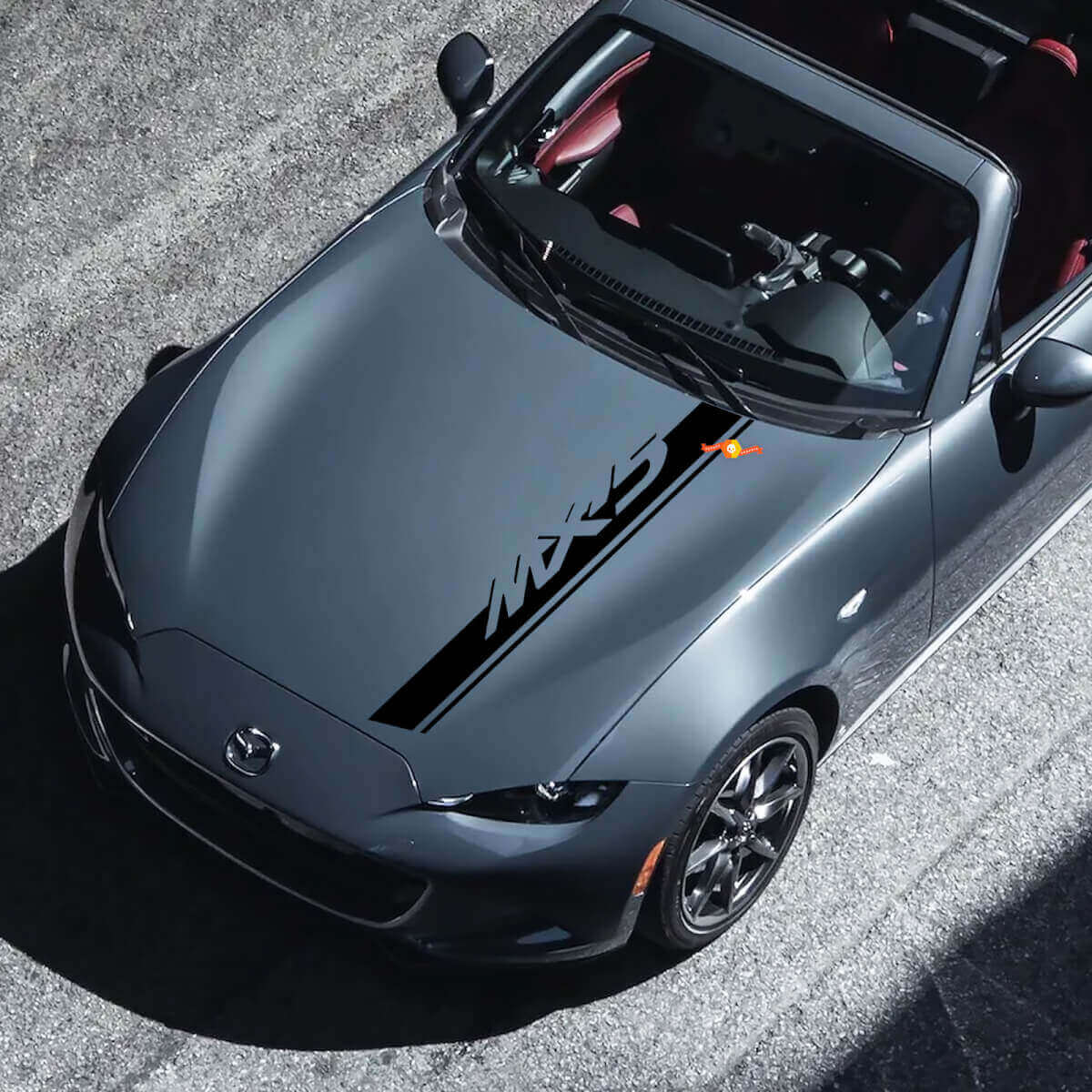 Mazda MX-5 Miata Hood Roadster Streifen-Aufkleber – individueller Vinyl-Aufkleber

