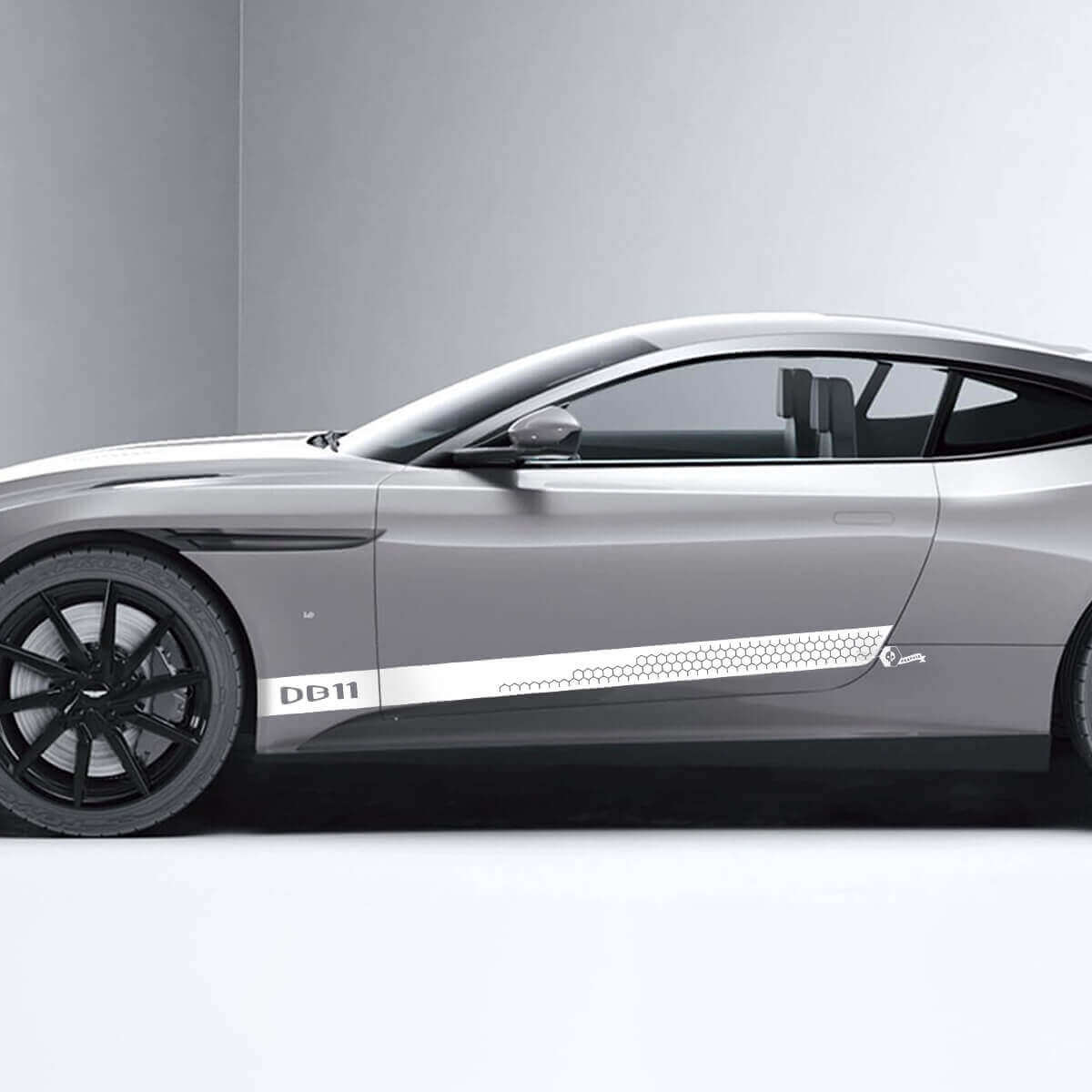 Honeycomb Seitentür Vinyl-Streifen Aufkleber für Aston Martin DB11