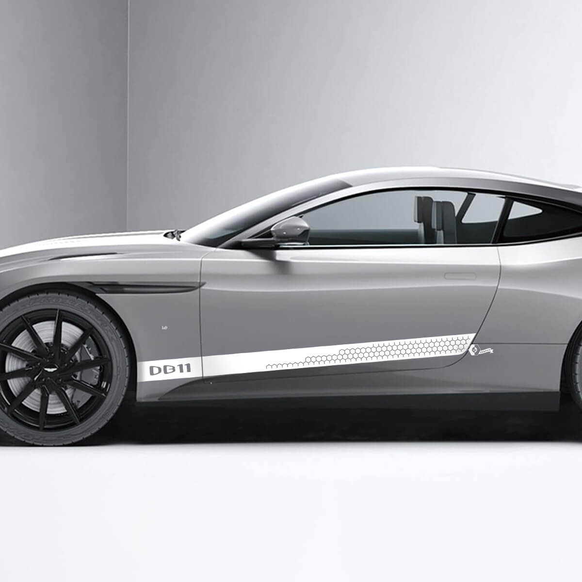 Seite Aston Martin DB11 Honeycomb Seitentüren Vinyl Aufkleber Aufkleber
