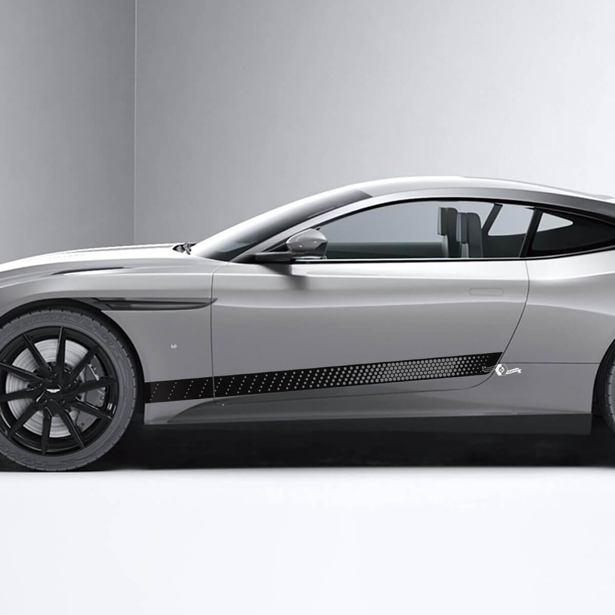 Seite Aston Martin DB11 Honeycomb Seitentüren Vinyl Aufkleber Aufkleber 2
