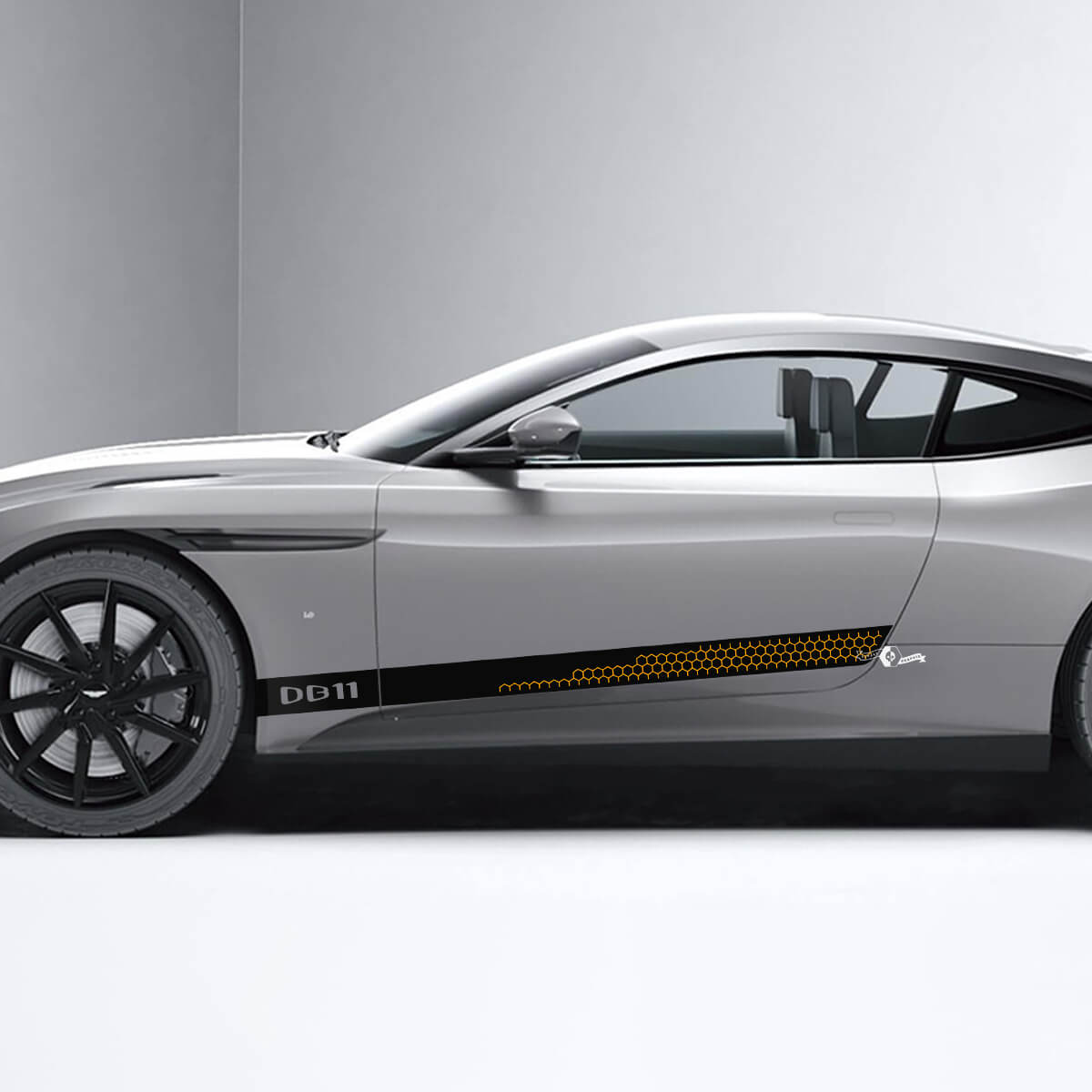 Side Aston Martin DB11 Honeycomb Doors Vinyl Aufkleber Aufkleber 2 Farben

