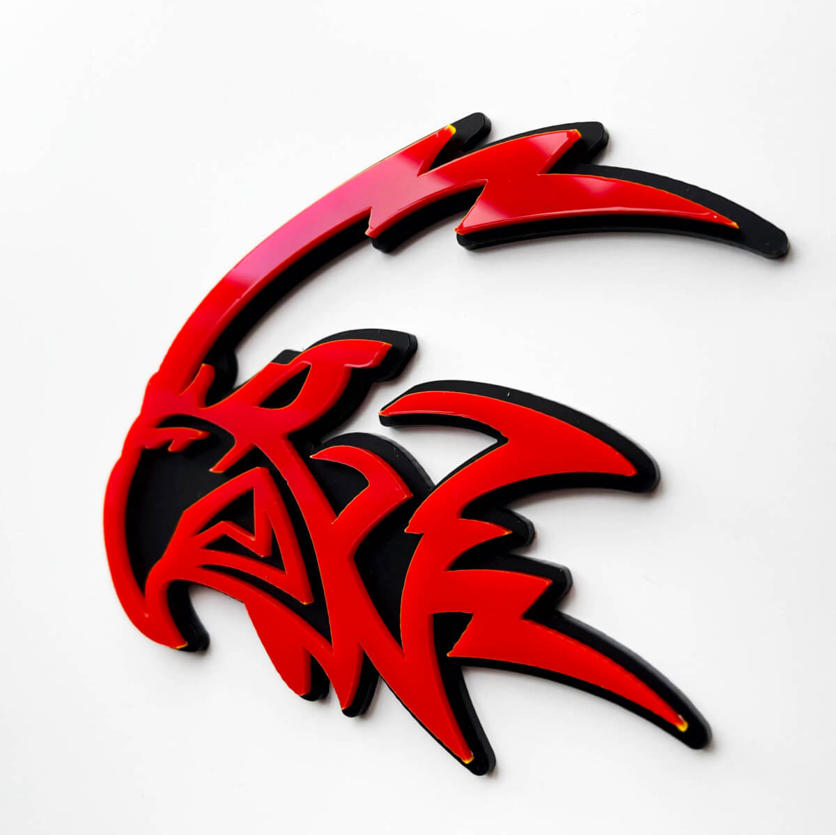 Benutzerdefiniertes 3D-Trackhawk-Hellhawk-Abzeichen – Fender-Emblem für Jeep Trackhawk
