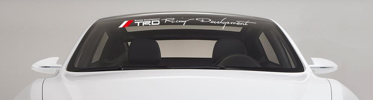 TRD Style Racing Development Windshield Banner Vinyl-Aufkleber für Toyota