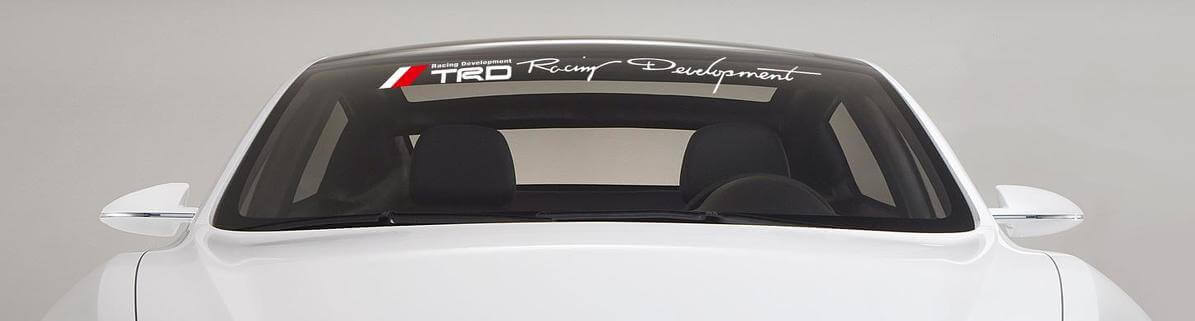 TRD Style Racing Development Windshield Banner Vinyl-Aufkleber für Toyota