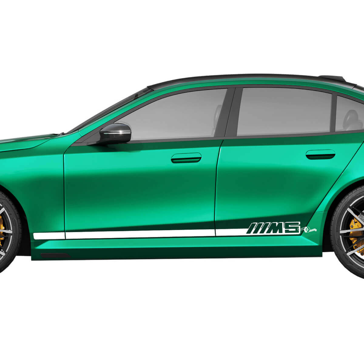 Seitliches M5-Streifen-Racing-Aufkleber-Set für BMW 5er G60 M5 G90 – SupDec Graphix Vinyl-Aufkleber
