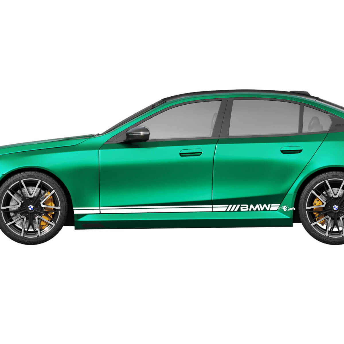 Seitliches BMW Racing Aufkleber-Set für BMW 5er G60 M5 G90 – SupDec Graphix Vinyl-Aufkleber
