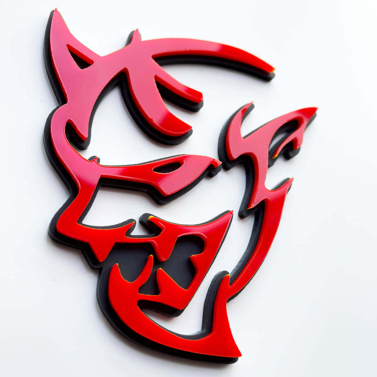 Benutzerdefiniertes 3D-Emblem Demon Dodge Charger Challenger Logo Kotflügel-Embleme Abzeichen 3