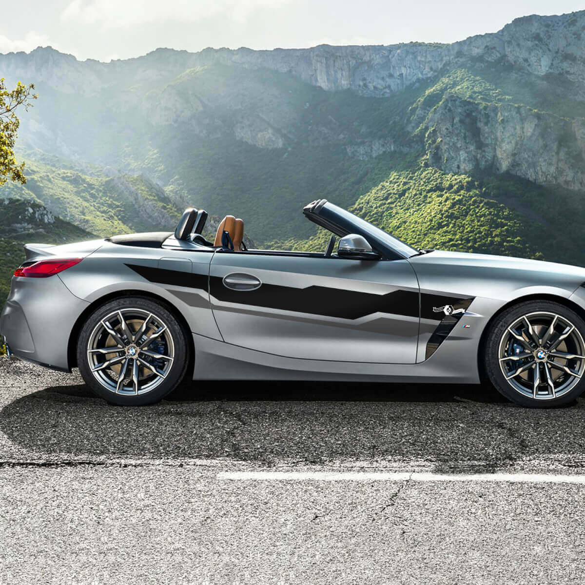 Seitentürstreifen-Vinyl-Aufkleber, passend für BMW Z4
