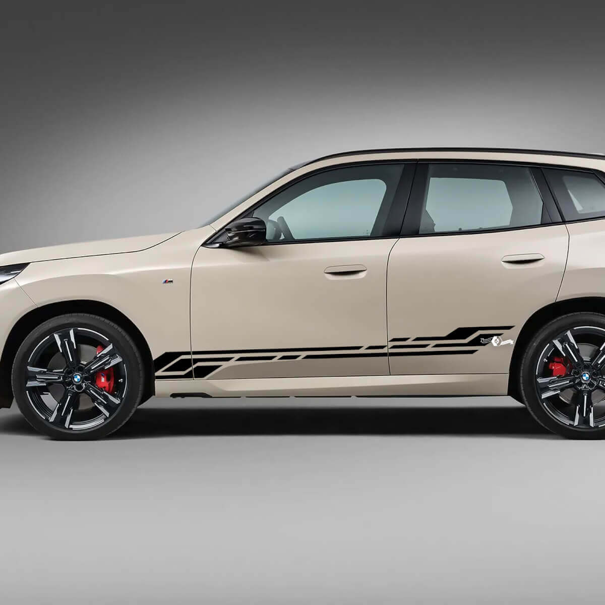 Seitentür-Streifen-Aufkleber-Set – individuelle Vinylgrafiken 2 für BMW X3 G45 G01 oder F25