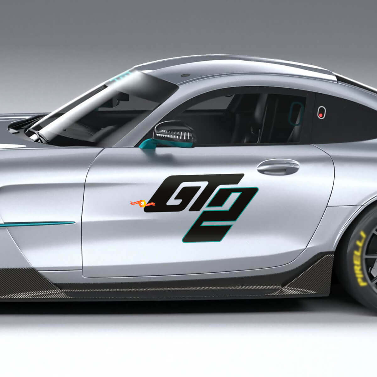 GT2 Seitentür Vinyl-Aufkleber für Mercedes-Benz AMG GT2