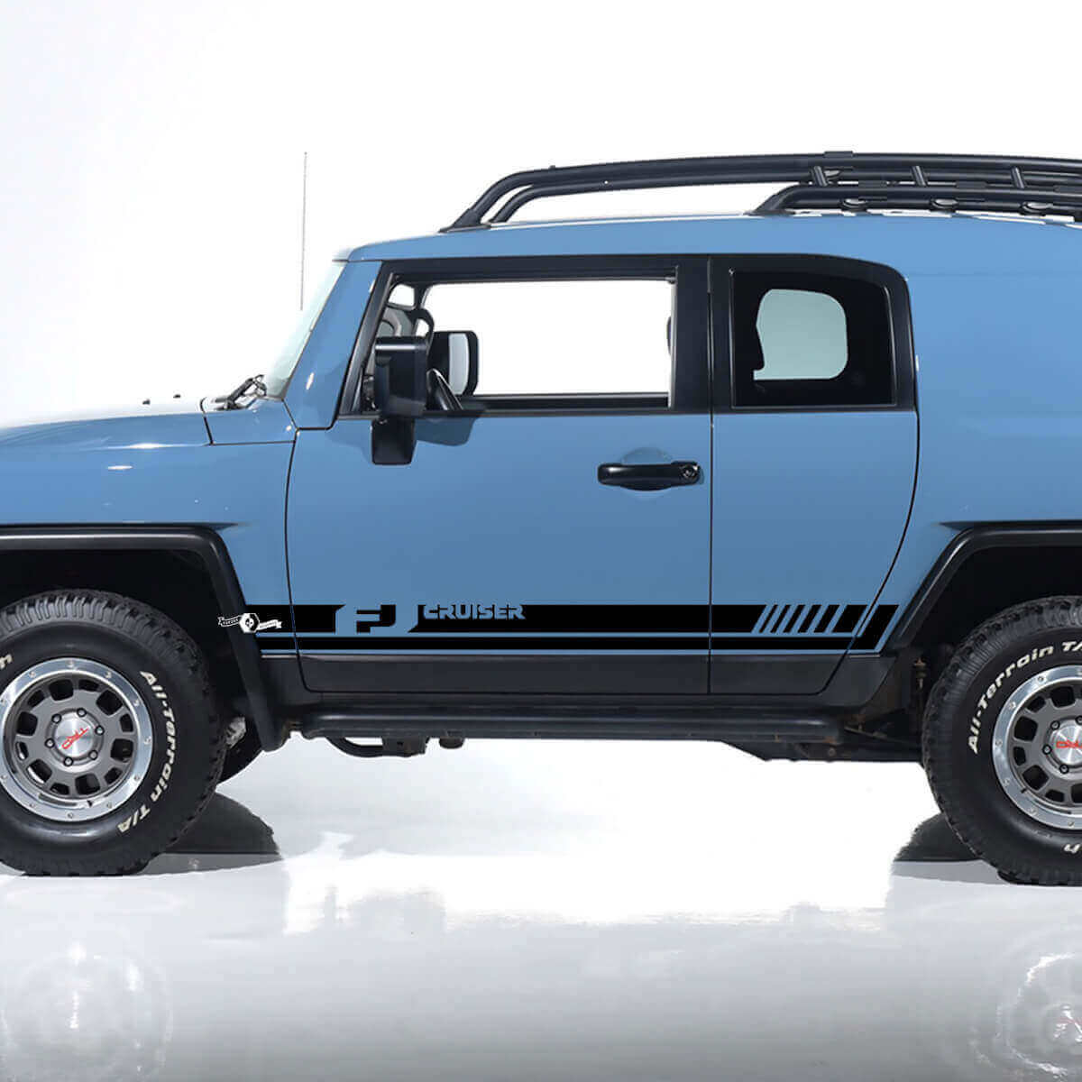 FJ Style Seitliche Streifen Vinyl-Aufkleber Set für Toyota FJ Cruiser