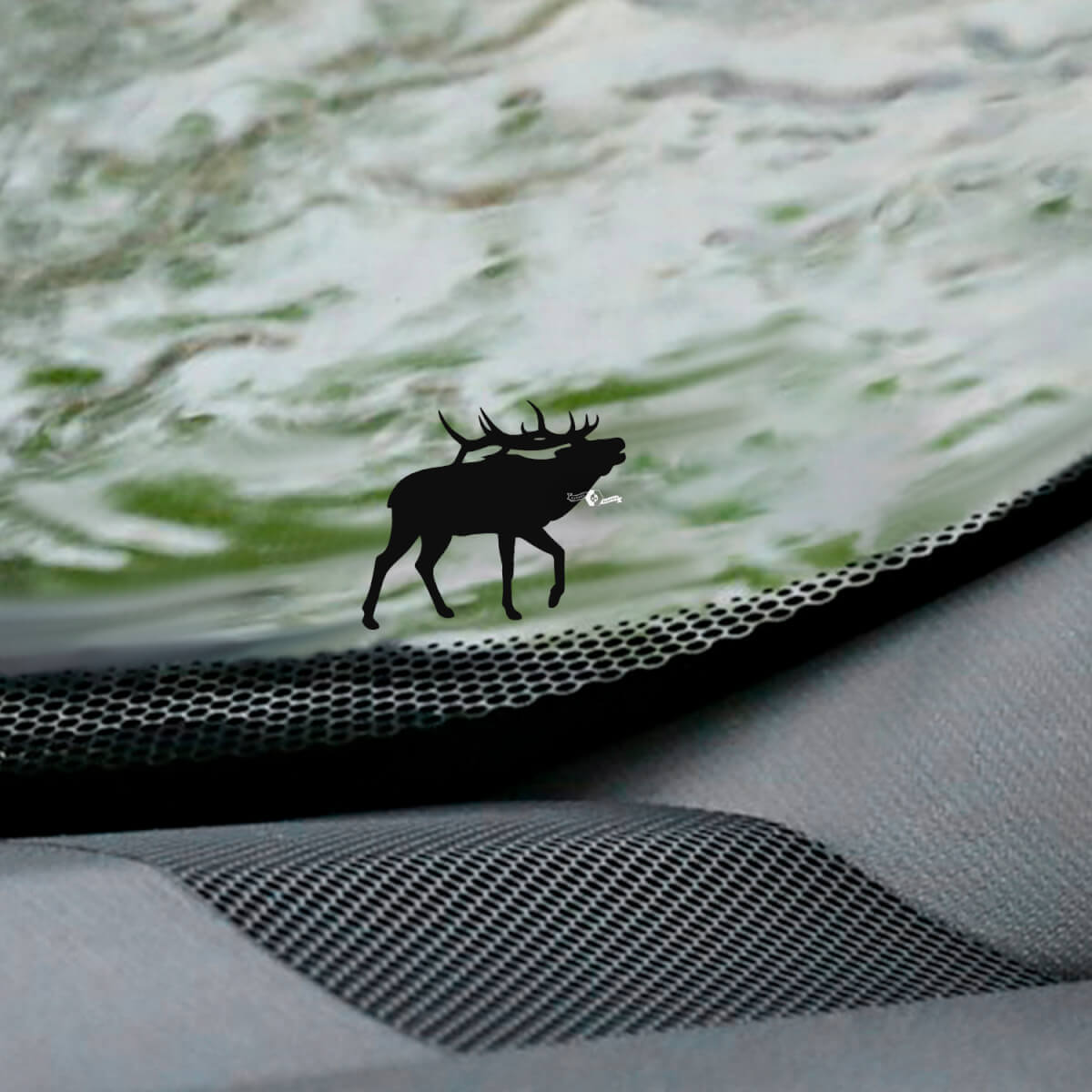 Elch-Hirsch-Windschutzscheiben-Osterei-Eckaufkleber – individuelle Vinyl-Grafik
