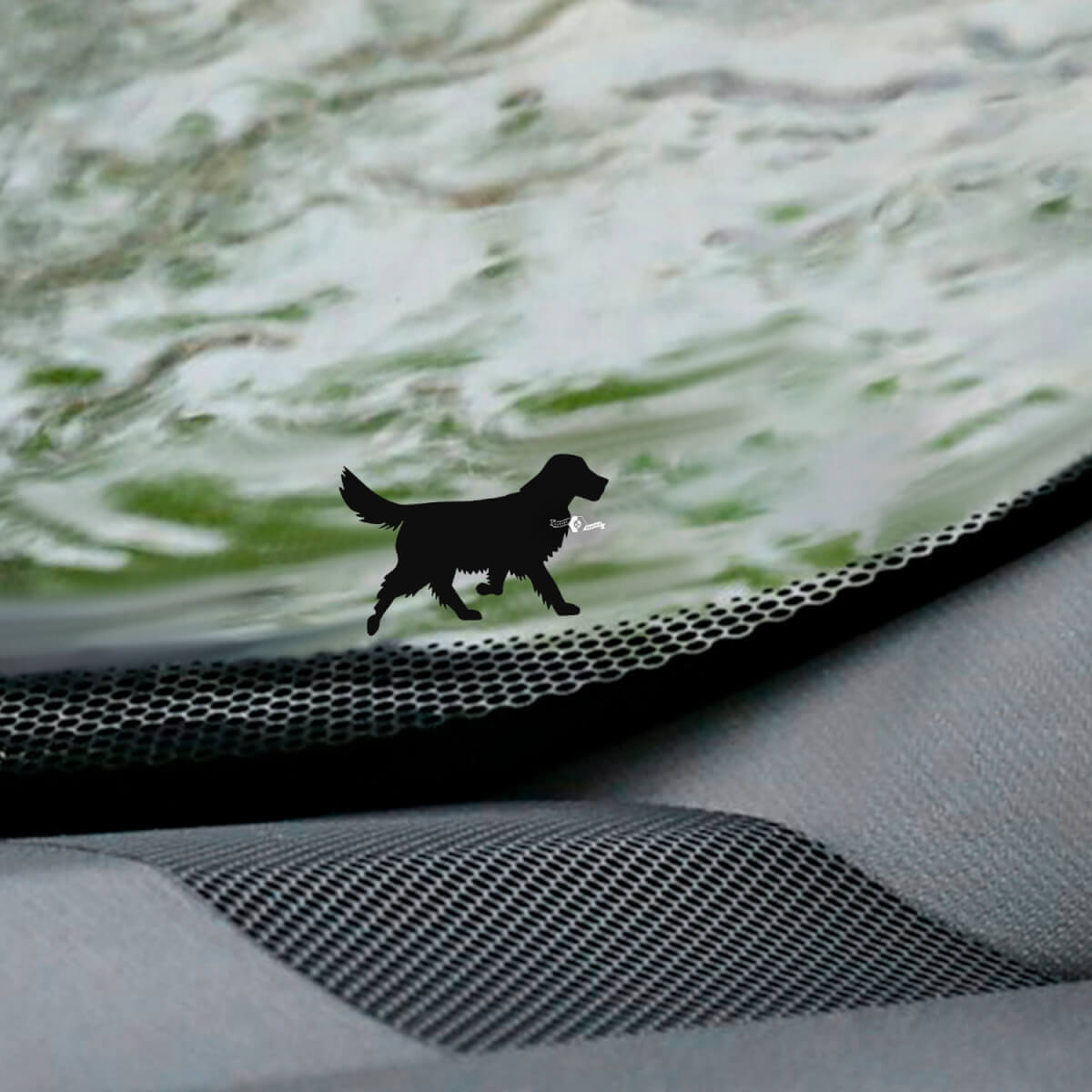 Hunde-Labrador-Retriever-Windschutzscheiben-Osterei-Eckaufkleber – individuelle Vinyl-Grafik
