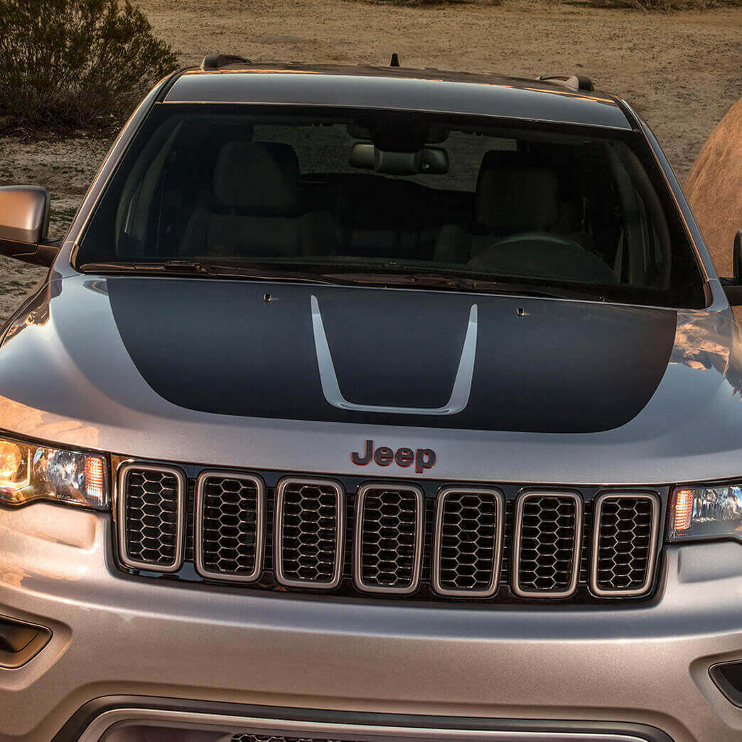 Schwarzfolie Motorhauben-Grafikfolie Aufkleber für Jeep Grand Cherokee Trackhawk