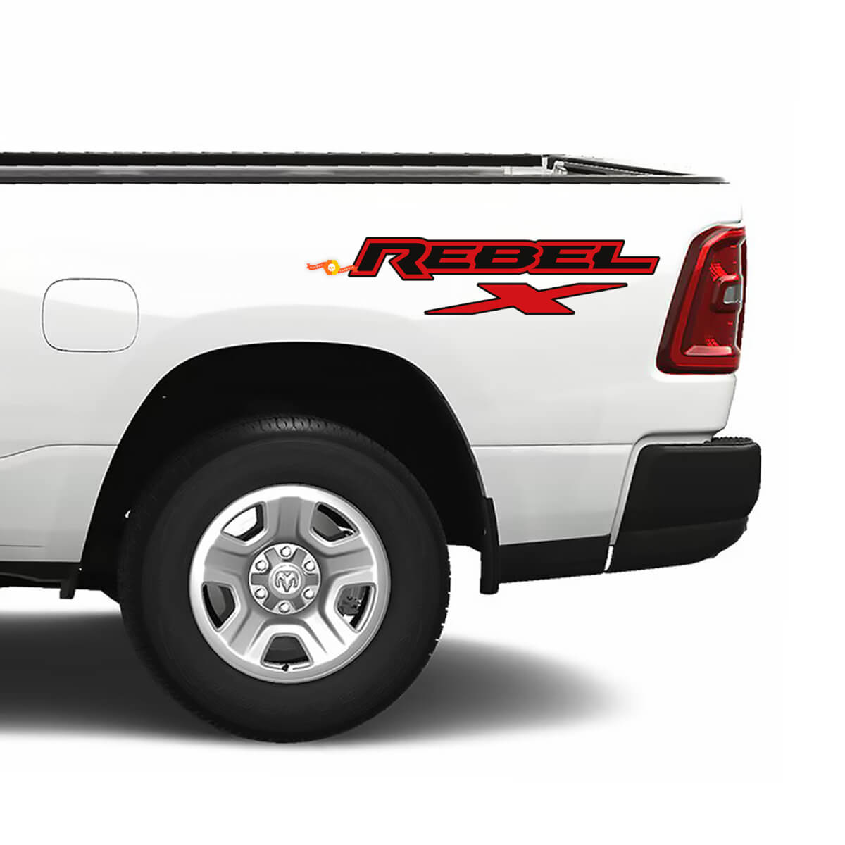 Dodge Ram 1500 Rebel X Bed Side Truck Vinyl Aufkleber Grafik 2 Farben
