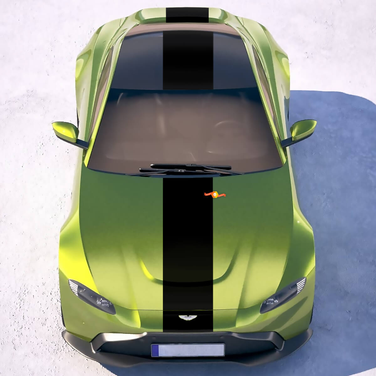 Racing-Streifen Karosserie-Vinylaufkleber für Aston Martin Vantage