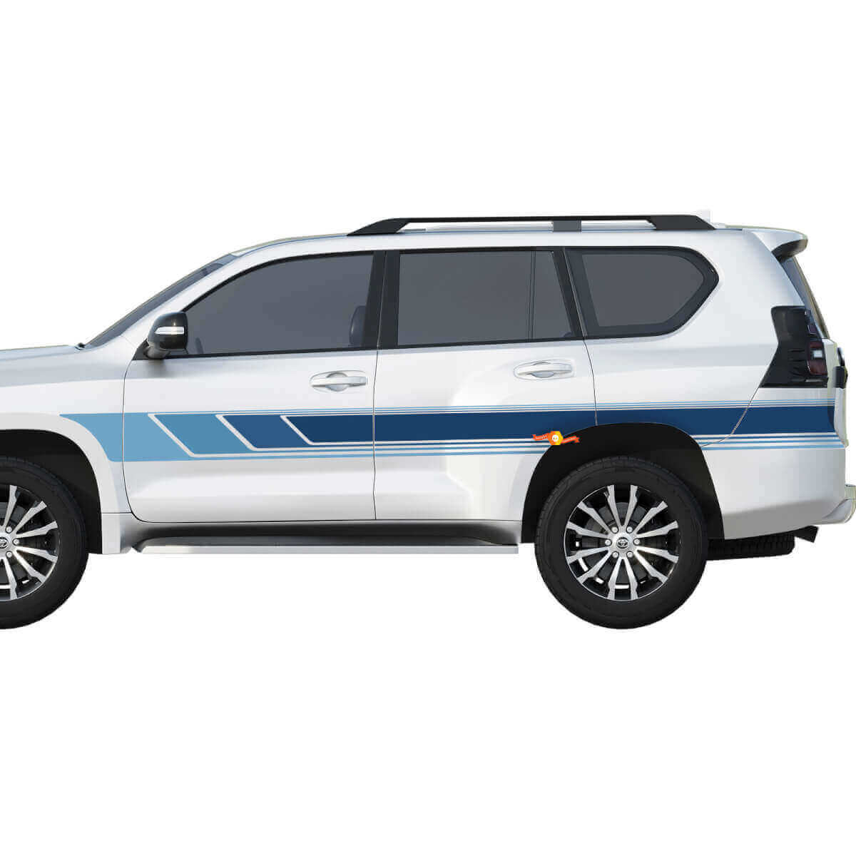 Old School Retro Vintage Lexus GX oder Toyota Land Cruiser Grafiktüren Streifen-Vinyl-Aufkleber-Set
