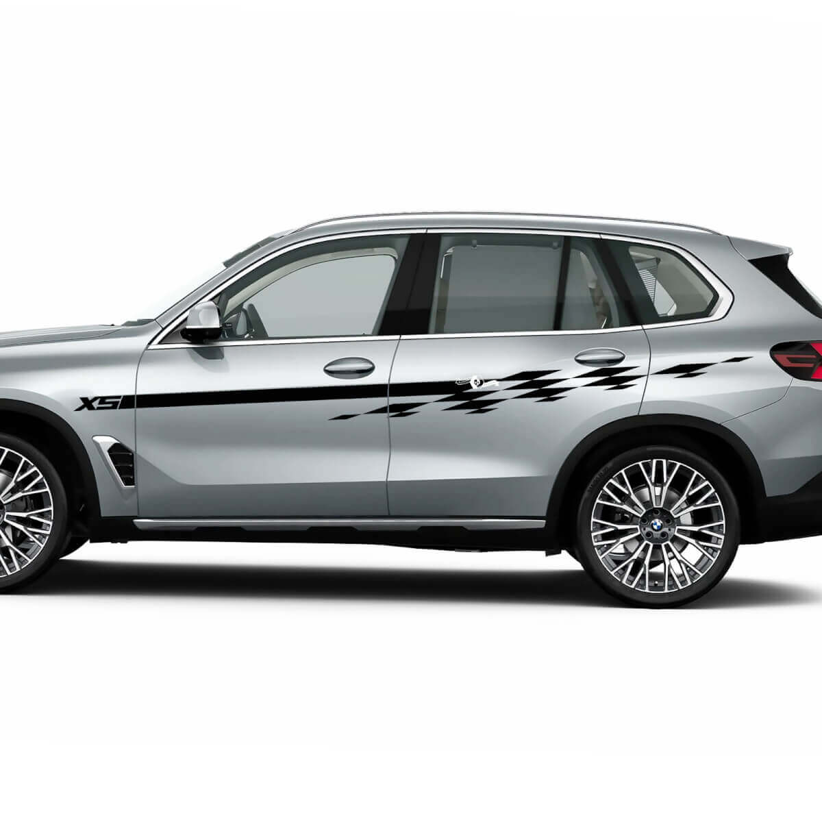 Rennsport kariertes Streifen-Decal-Kit für BMW X5 G05
