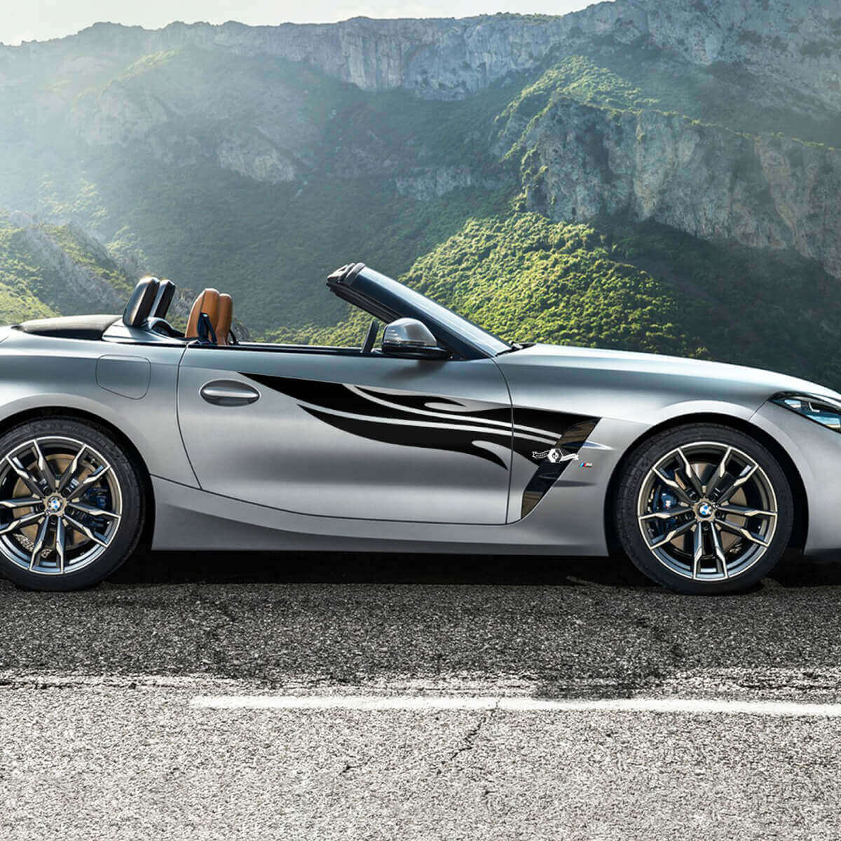 Seitentür Tribal Streifen BMW Z4 Vinyl Aufkleber Sticker 2
