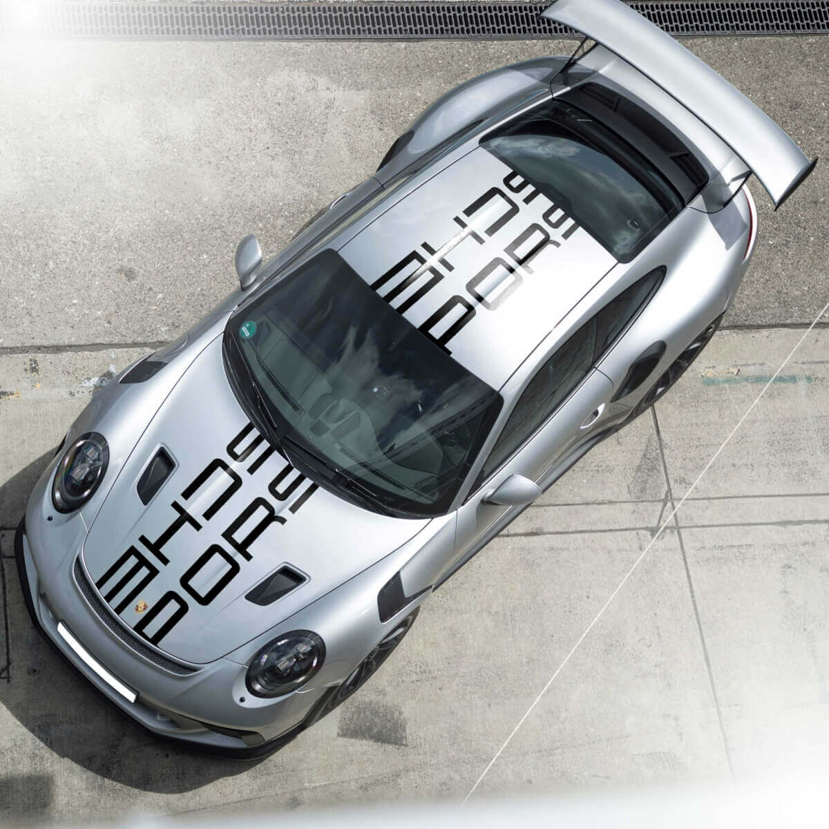 Carrera Cup Style Hauben- und Dachlogo Vinyl-Aufkleber-Set für Porsche 911