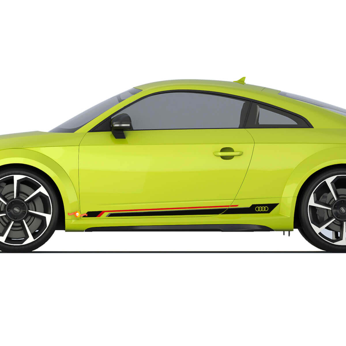 Audi Rings TT Sport Racing Strobe Side Door Stripes Decal Logo StickerVehicle Parts & Accessories, Car Tuning & Styling, Body & Exterior Styling!
