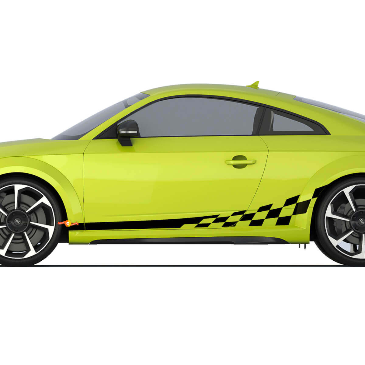Audi TT Racing Seitentür-Streifen-Aufkleber, Logo-Aufkleber
