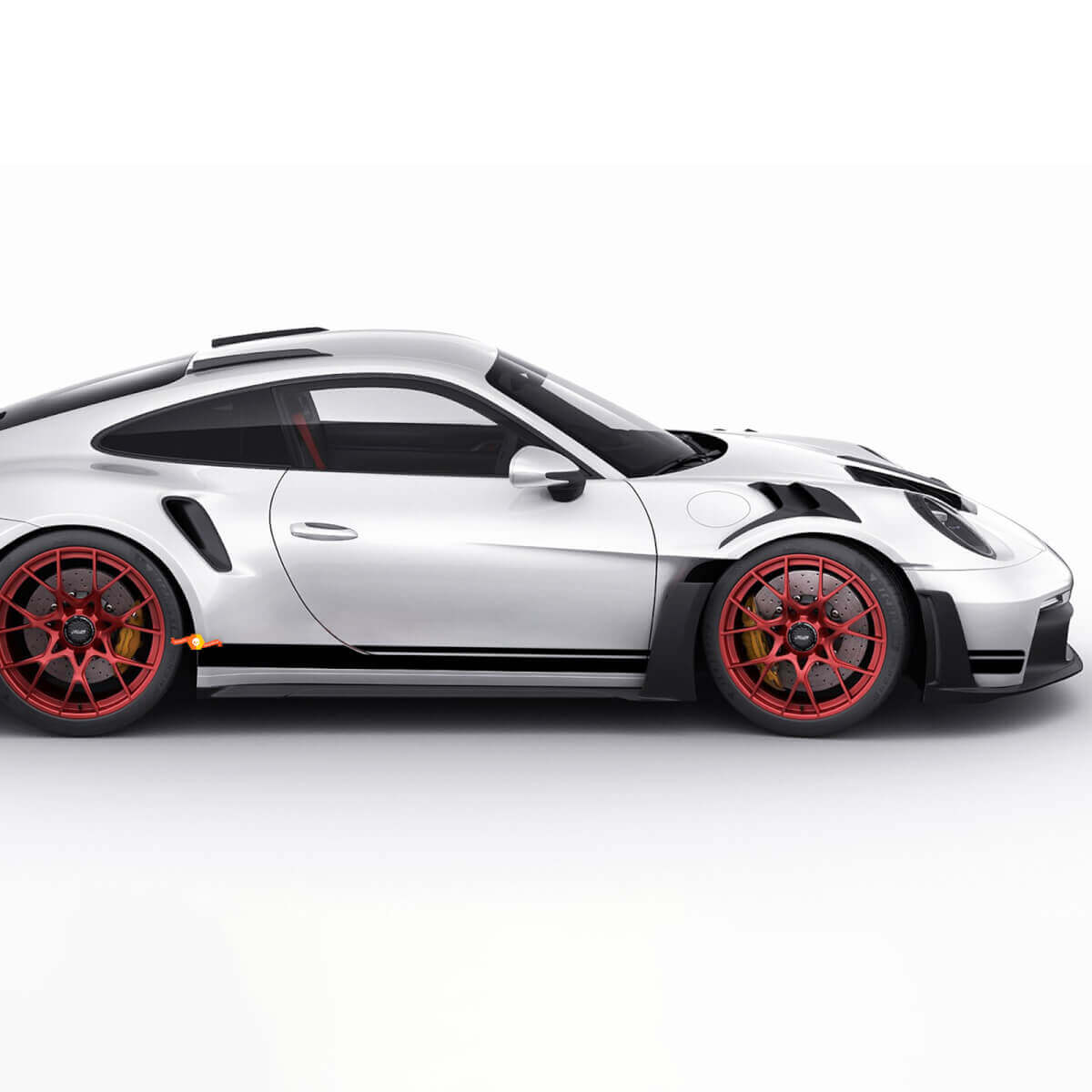 Porsche 911 GT2 RS Streifenseiten – individuelle Vinyl-Aufklebergrafiken
