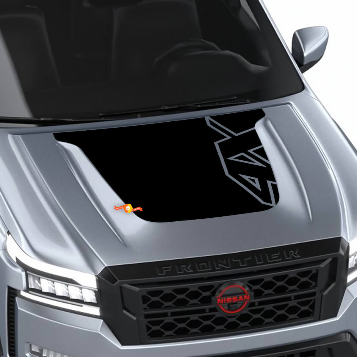 4X Haubenaufkleber Vinyl Off-Road Blackout Grafikaufkleber Für Nissan Frontier Pro-4x