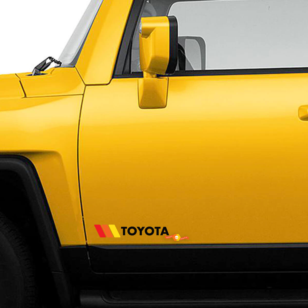 Toyota Vintage Retro Seiten-Vinylaufkleber Set für Toyota