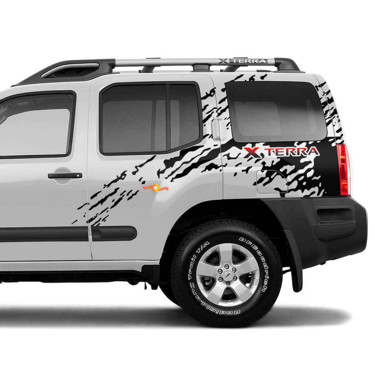 Grunge Used-Look Seiten-Splash Vinyl-Aufkleber-Kit für Nissan Xterra