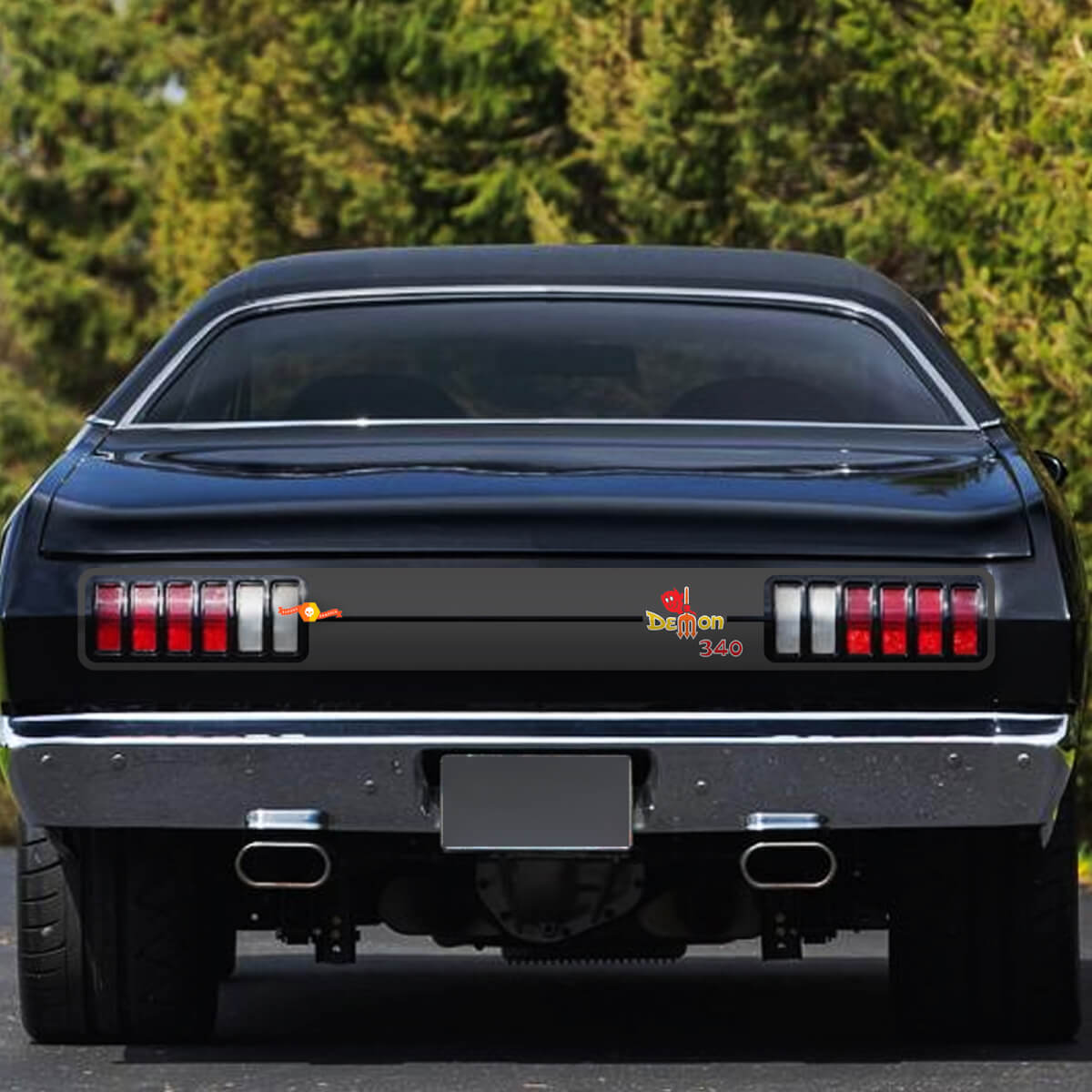 Dodge Demon 340 1971–72 Side Fender Logo Vinyl Aufkleber Grafikaufkleber
