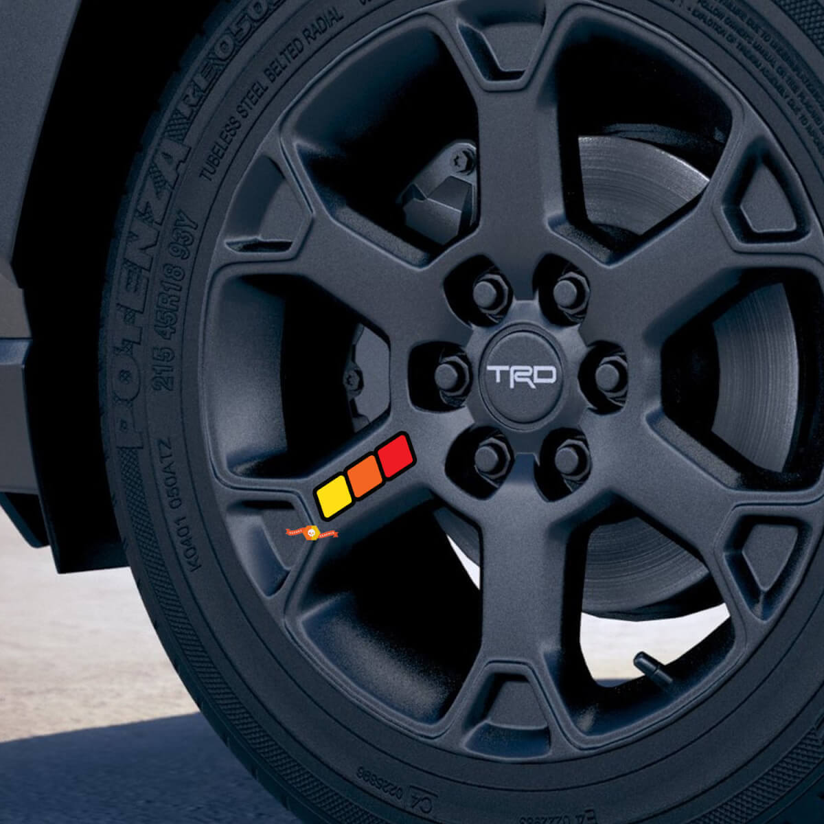 Vintage-Stil Felgen Vinyl-Aufkleber Set für Toyota Fahrzeuge