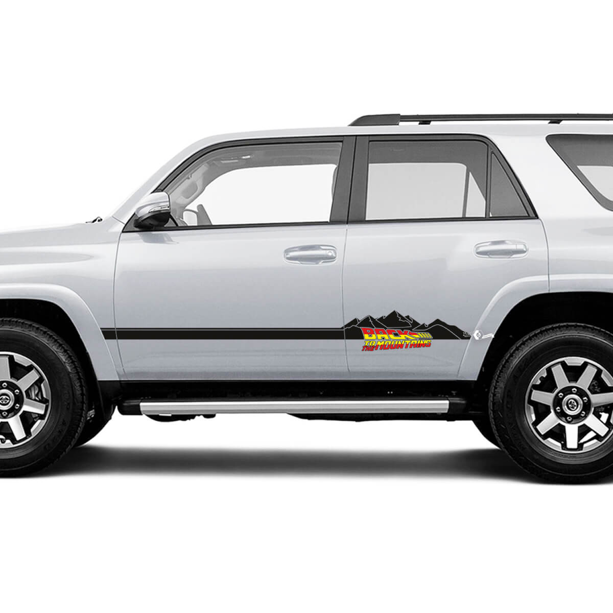 Back To The Mountains Seitentür Rocker Panel Vinyl Aufkleber Aufkleber für Toyota Trucks 3
